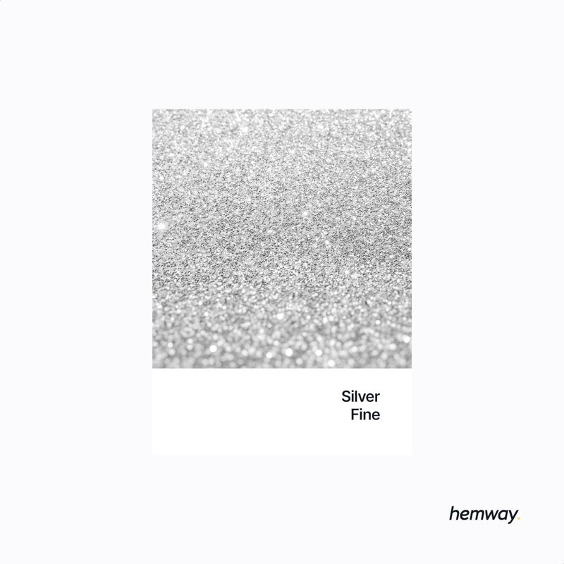 Hemway Glitter for Resin 500g Silver Metallic Crystals for Epoxy Craft Flakes Tumblers Wax Melt - Image 2